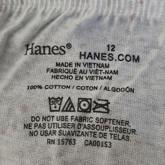 NWOT Hanes Women's Bikini Panties 9 Pack Moisture-Wicking 100% Cotton Size 12 - Picture 3 of 3